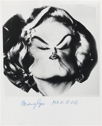 WEEGEE [ARTHUR FELLIG] (1899-1968) Marilyn Monroe (distortion).